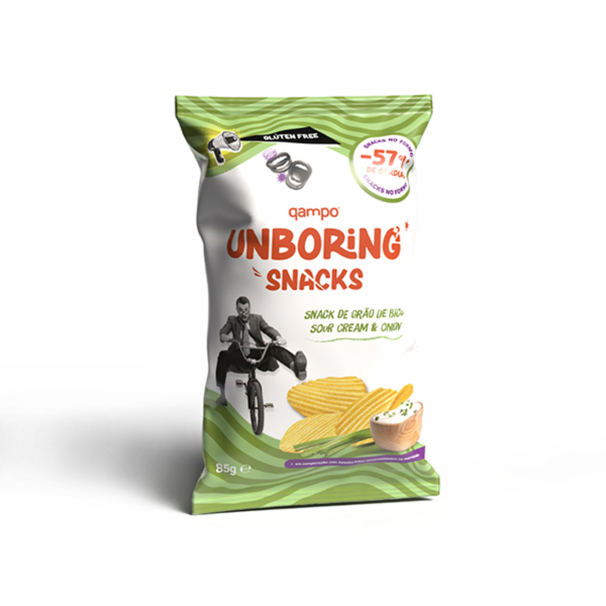 Unboring Snacks Sour Cream & Onion 85gr Unboring Snacks Sour Cream & Onion 85gr
