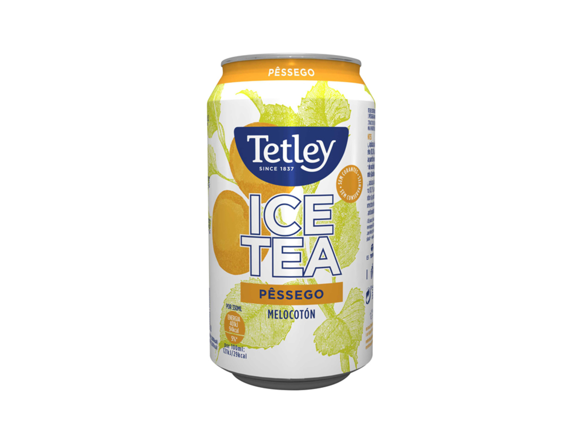 Tetley Ice Tea Pêssego 330ML Tetley Ice Tea Pêssego 330ML