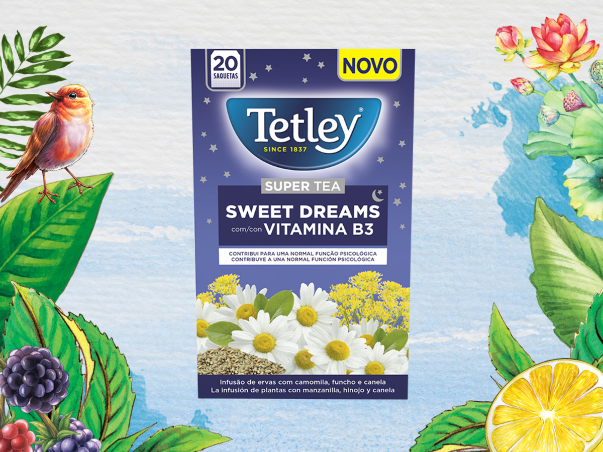 Infusão Tetley Super Tea Sweet Dreams 20 saq. Infusão Tetley Super Tea Sweet Dreams 20 saq.
