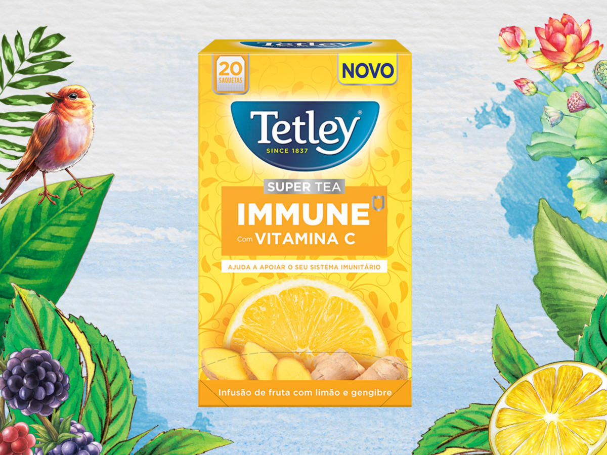 Infusão Tetley SuperTea Immune 20 saq. Infusão Tetley SuperTea Immune 20 saq.