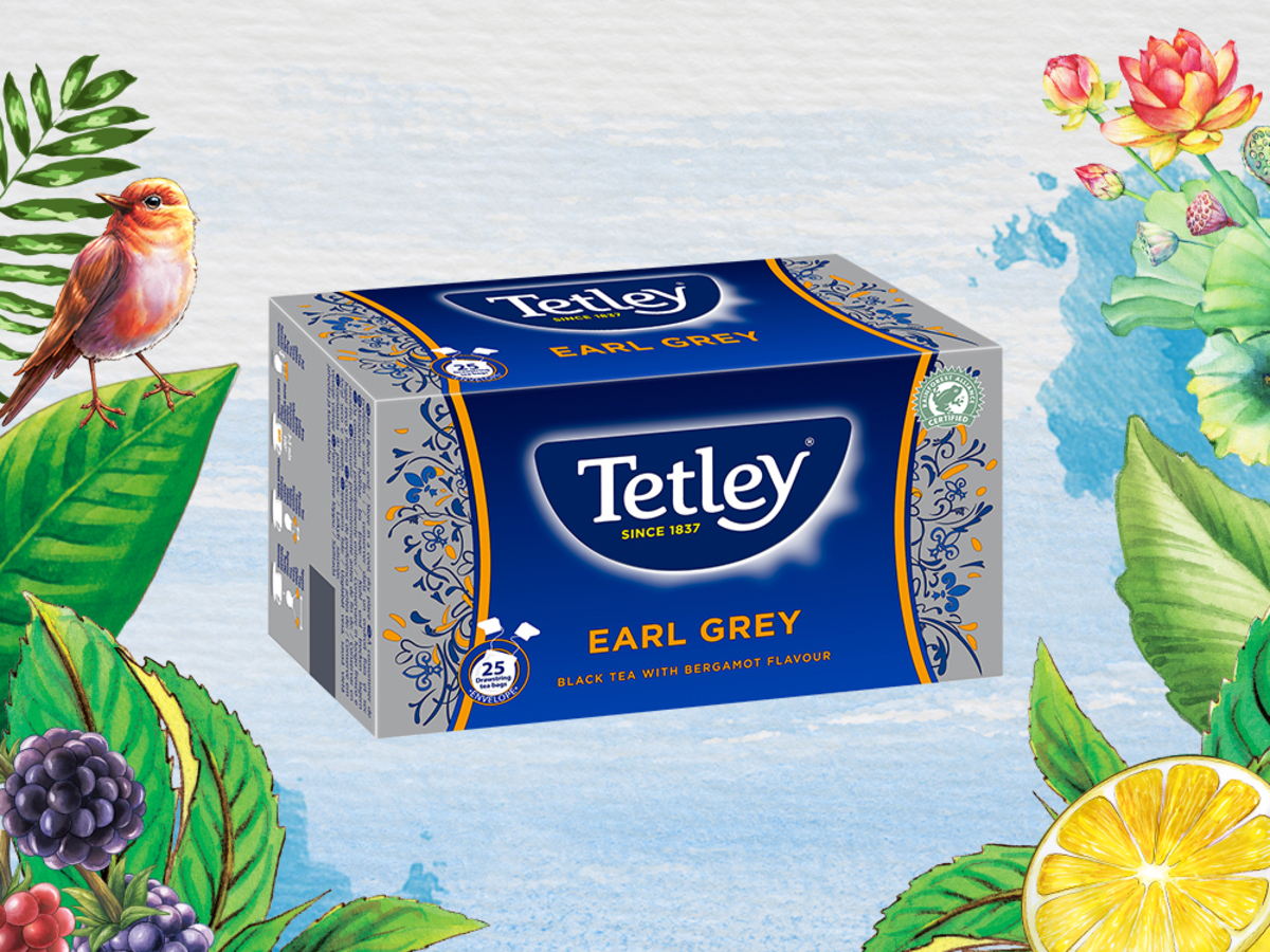 Chá Tetley Earl Grey 25 saq. Chá Tetley Earl Grey 25 saq.