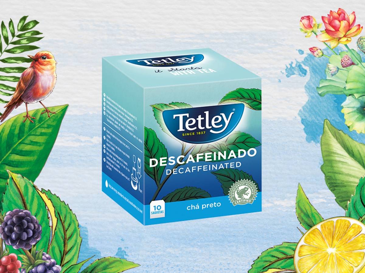 Chá Tetley Preto Descafeinado 10 saq. Chá Tetley Preto Descafeinado 10 saq.