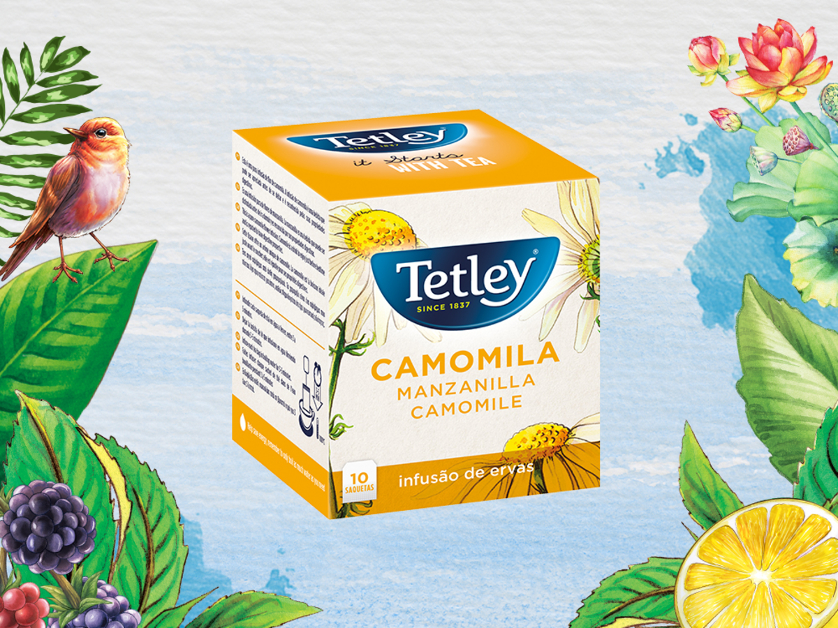 Infusão Tetley Camomila 10 saq. Infusão Tetley Camomila 10 saq.