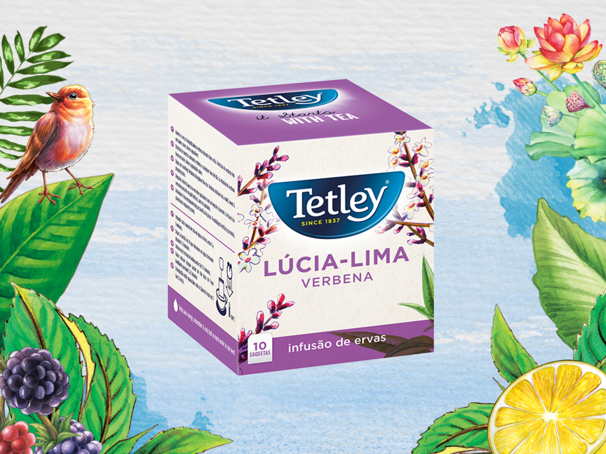 Infusão Tetley Lucia Lima 10 saq. Infusão Tetley Lucia Lima 10 saq.