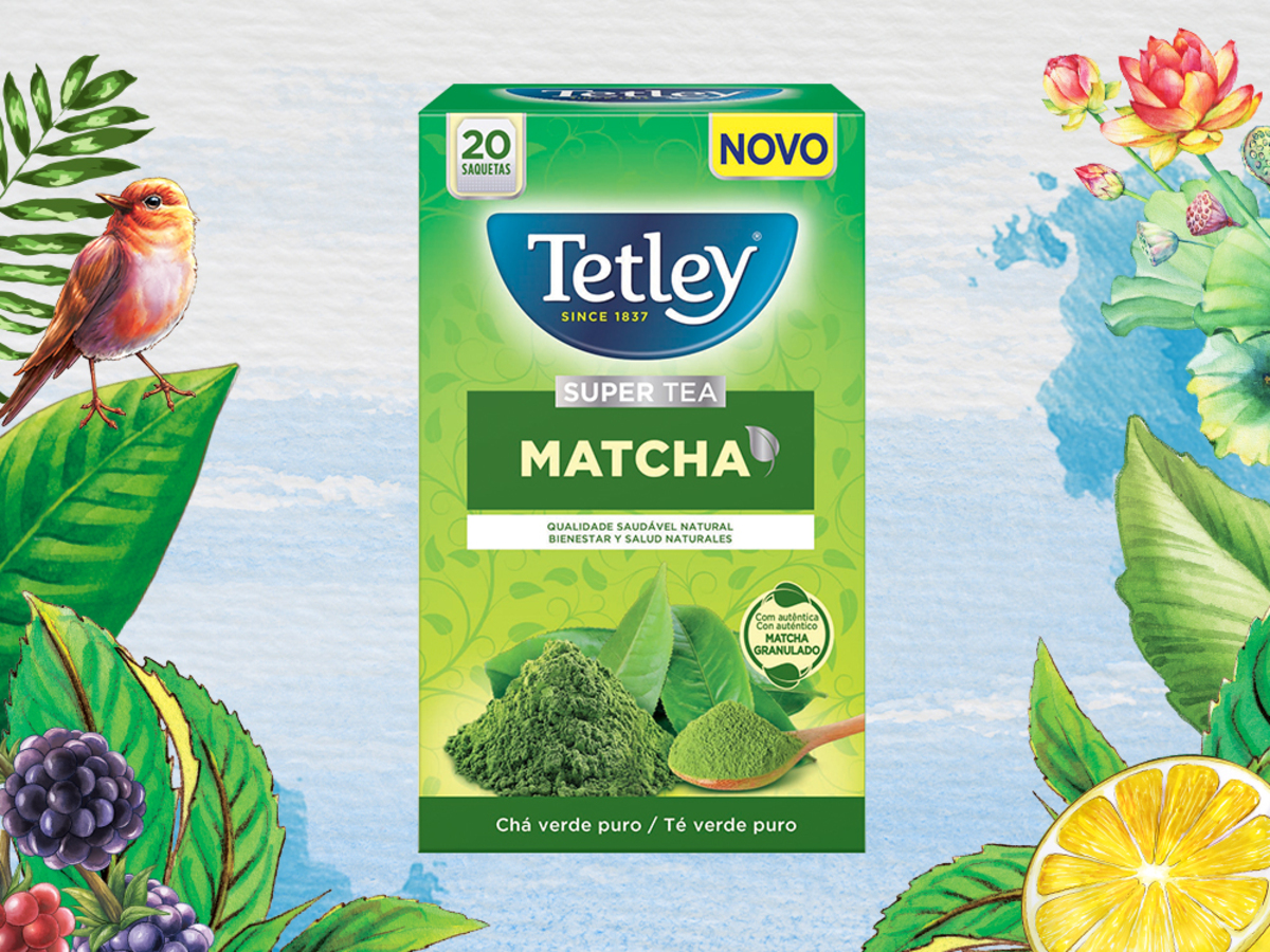 Chá Tetley Super Tea Matcha 20 saq. Chá Tetley Super Tea Matcha 20 saq.